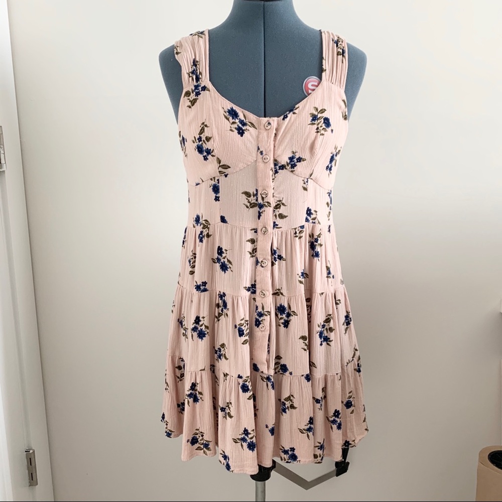 ASOS Button Down Tiered Floral Sundress